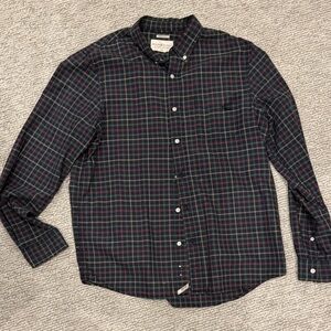 Polo by Ralph Lauren Green and Navy Plaid Button-Down Shirt